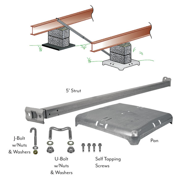 Xi2 Ground System - 5' Lateral  Strut