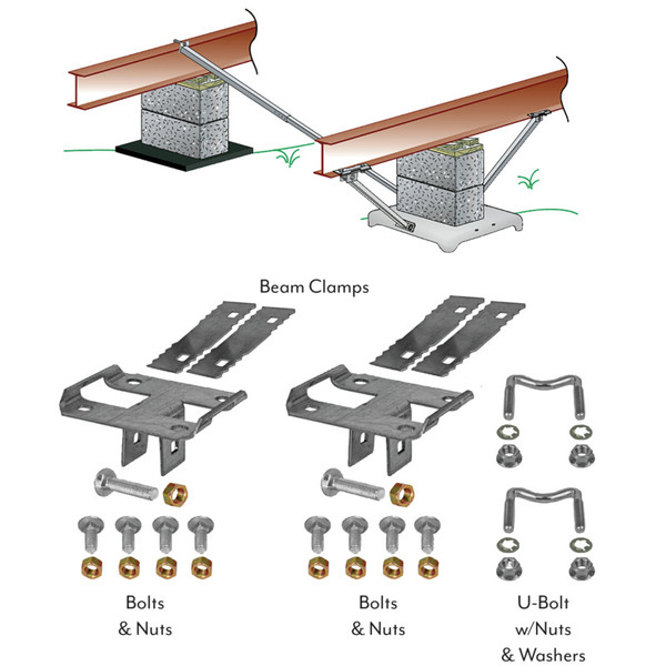 Xi2 Ground System Longitudinal Hardware Kit for 2 Struts