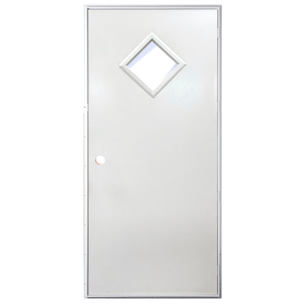 32" x 76" Outswing Steel Door - Diamond