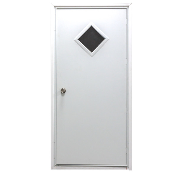 36" x 76" Smooth Outswing Steel Door - Diamond