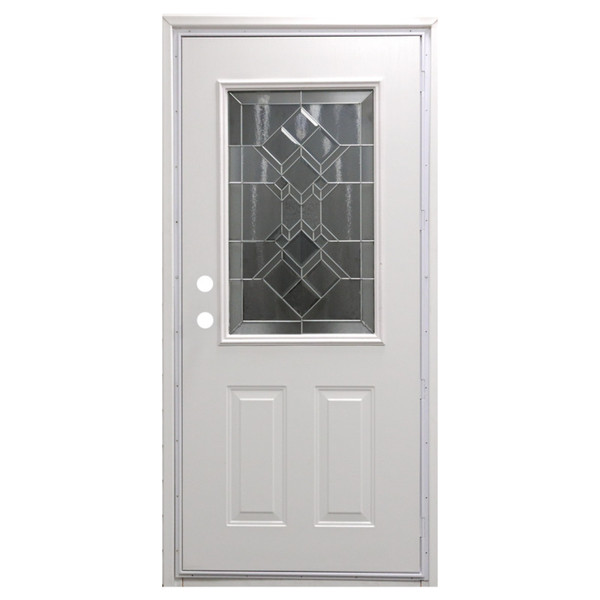 32" x 76" 6-Panel Outswing Steel Door - War & Peace Window