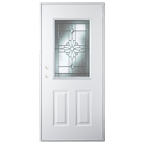 32" x 76" 6-Panel Outswing Steel Door - Laurel Window