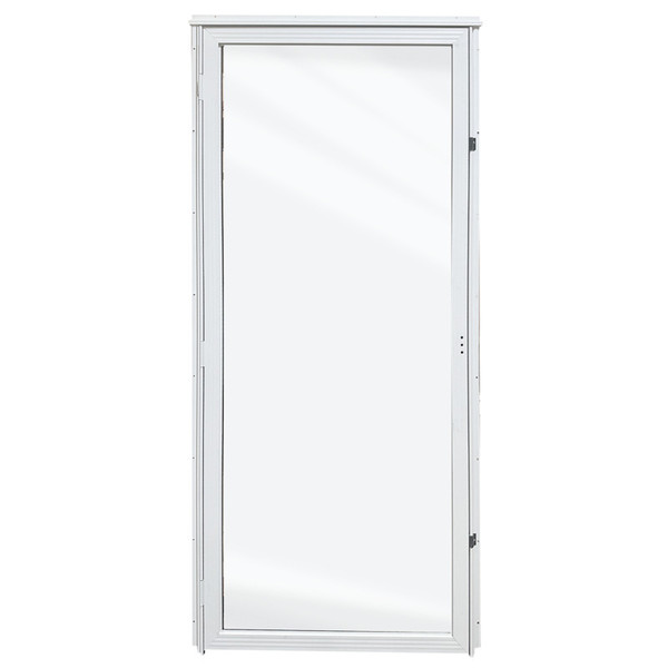 34" x 80" Full View Storm Door - Left-Hand - White