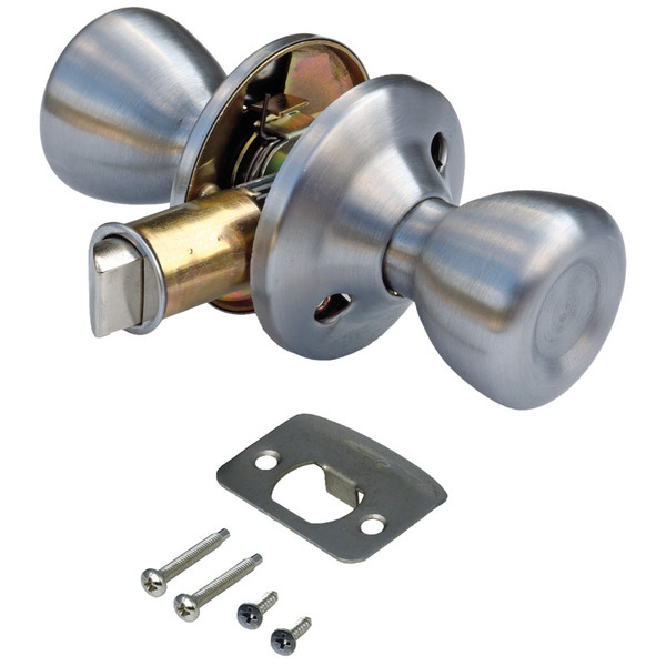 Interior Passage Door Knob - Stainless Steel