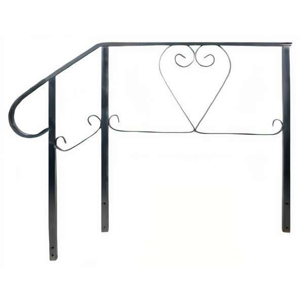 Standard Side Rail for 14" and 16" 2-Step Fiberglass Steps - 24″ Platform