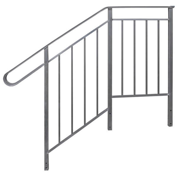 Deluxe Side Rail for 40" 5-Step Fiberglass Steps - 24" Platform