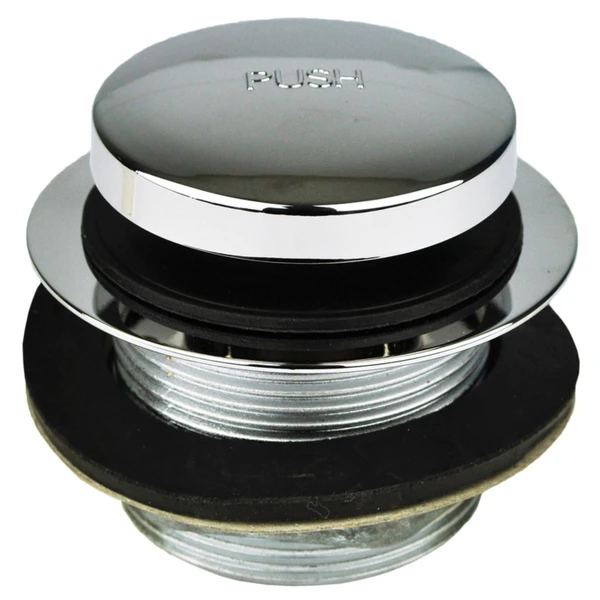 Tip-Toe Bathtub Drain with Locknut - Chrome-Plated