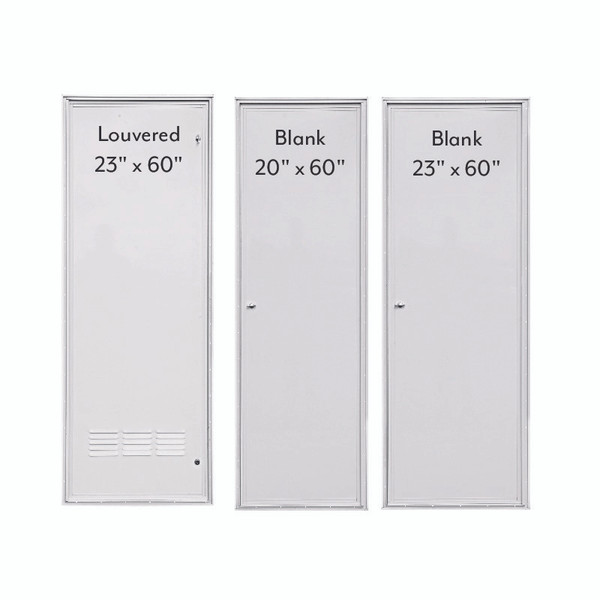 20" x 60" Solid Fiberglass Door - White