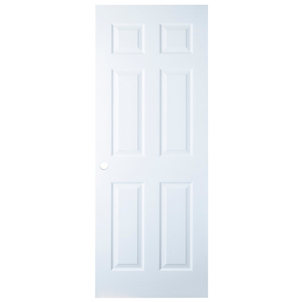24" x 78" Interior Door - 6-Panel - White