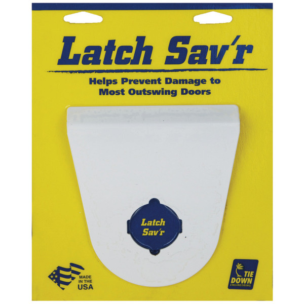 Outswing Door Latch Saver - White