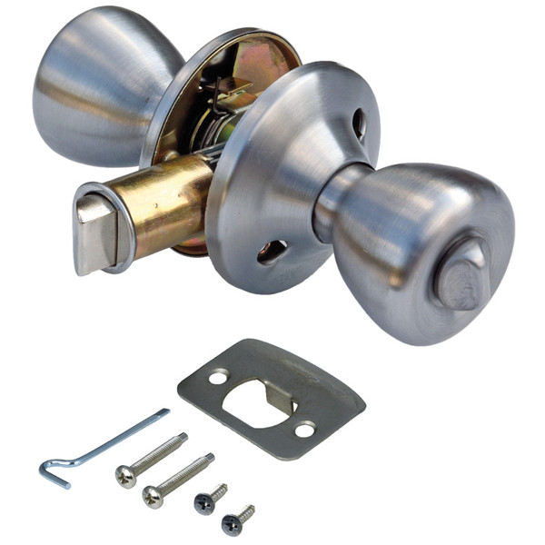 Interior Privacy Door Knob - Stainless Steel