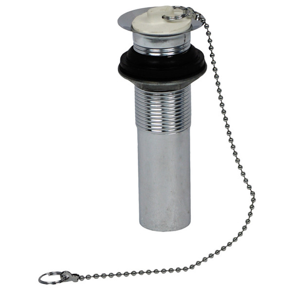 Lavatory Sink CO Plug without Overflow - Chrome-Plated Brass