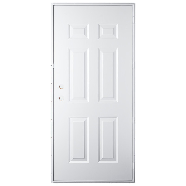 38" x 80" 6-Panel Outswing Steel Door