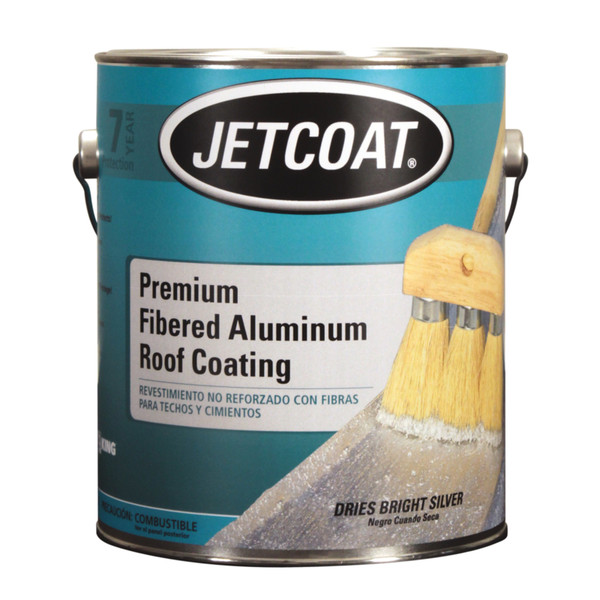 Premium Fibered Aluminum Roof Coat - 0.9 Gallon