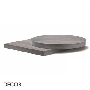 A1 Pedrali - Grey Oak Laminate Table Top, 30mm Thick - Square, Round & Rectangular - Décor for Business A1 Pedrali - Grey Oak Laminate Table Top, 30mm Thick - Square, Round & Rectangular - Décor for Business