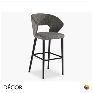 Fard Bar Stool with Tapered Wooden Legs Fard Bar Stool with Tapered Wooden Legs