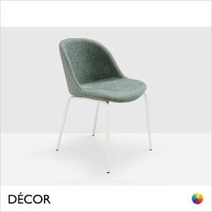 1A1 Midj - Sonny Dining Chair with Straight Metal Legs - In Designer Fabrics & Eco Leathers -Décor for Designers 1A1 Midj - Sonny Dining Chair with Straight Metal Legs - In Designer Fabrics & Eco Leathers -Décor for Designers