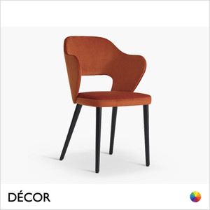 Quinn Chair with a Round or Square Seat in Designer Fabrics & Classic Eco Leathers - Made for You - Décor for Home