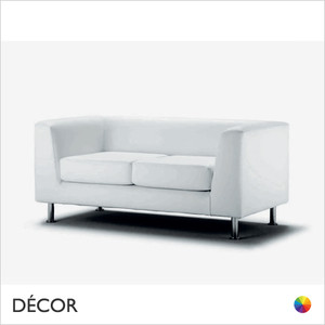 11A3 Paolo Sofa, 2 & 3 Seater with Squared Angled Arms and Backrest and Industrial Tubular Chrome Legs - In Contemporary Colours & Neutral Tones - Décor for Business 11A3 Paolo Sofa, 2 & 3 Seater with Squared Angled Arms and Backrest and Industrial Tubular Chrome Legs - In Contemporary Colours & Neutral Tones - Décor for Business