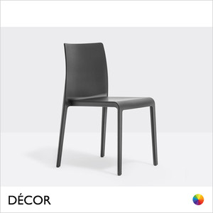 Pedrali - Volt High Back Stackable Dining Chair, Polypropylene - In Designer Colours & Neutral Tones - Décor for Business