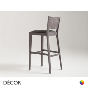 Soko Bar Stool with Tapered Wooden Legs in Designer Fabrics & Eco Leathers, Bar & Counter Heights - Made for You - Décor for Home & Business