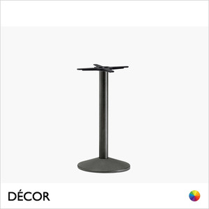 Tonda Round Dining Table Base, Base Ø350mm with Ø60mm Steel Tube Column - In Powder-Coated Steel in Designer Neutral Tones - Décor for Business Tonda Round Dining Table Base, Base Ø350mm with Ø60mm Steel Tube Column - In Powder-Coated Steel in Designer Neutral Tones - Décor for Business