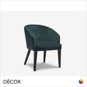 Doris Lounge Chair in Designer Fabrics & Eco Leathers - Made for You - Décor for Business Doris Lounge Chair in Designer Fabrics & Eco Leathers - Made for You - Décor for Business