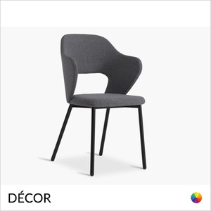 Quinn Dining Chair with Metal Legs - In Designer Fabrics & Classic Eco Leathers - Made for You - Décor for Business Quinn Dining Chair with Metal Legs - In Designer Fabrics & Classic Eco Leathers - Made for You - Décor for Business