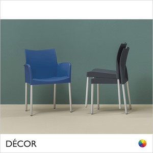 11A1 Ice Stackable Dining Chair with Armrests, Polypropylene - In Designer Colours & Neutral Tones - Décor for Business 11A1 Ice Stackable Dining Chair with Armrests, Polypropylene - In Designer Colours & Neutral Tones - Décor for Business