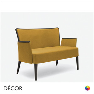 Nob Sofa with Armrests in Designer Fabrics & Eco Leathers - Made for You - Décor for Business Nob Sofa with Armrests in Designer Fabrics & Eco Leathers - Made for You - Décor for Business