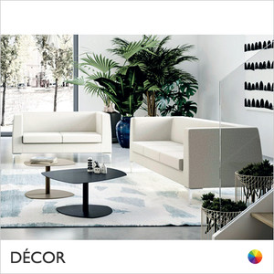 11A1 Sofia Sofa, 2 & 3 Seater with Cubic Arms and Backrest and Slim Chrome Legs - In Contemporary Colours & Neutral Tones - Décor for Business 11A1 Sofia Sofa, 2 & 3 Seater with Cubic Arms and Backrest and Slim Chrome Legs - In Contemporary Colours & Neutral Tones - Décor for Business