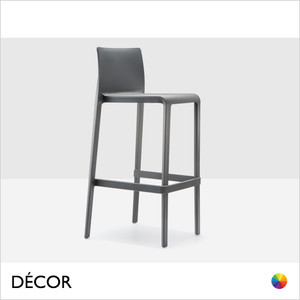 1 F Pedrali -  Volt Stackable Bar Stool, Bar & Counter Height - In Designer Colours & Neutral Tones - Décor for Business