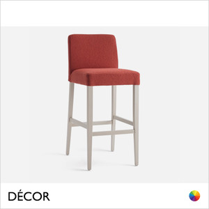 1 A  1 Palma - Miss Bar Stool in Designer Fabrics & Classic Eco Leathers with Tapered Wooden Legs, Bar & Counter Height - Made for You - Décor for Business 1 A  1 Palma - Miss Bar Stool in Designer Fabrics & Classic Eco Leathers with Tapered Wooden Legs, Bar & Counter Height - Made for You - Décor for Business