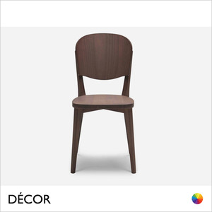 A1 Origins 1971 - Astra Dining Chair with a Solid Wooden Seat - In Designer Satin Colours & Wood Finishes - Décor for Business A1 Origins 1971 - Astra Dining Chair with a Solid Wooden Seat - In Designer Satin Colours & Wood Finishes - Décor for Business