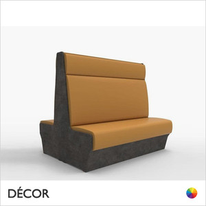 Finchley Private Booth & Banquette Seating with a High Back - In Designer Fabrics & Eco Leathers  - Made for You - Décor for Business