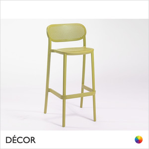 1A Nuta Stackable Bar Stool, Technopolymer Bar & Counter Height - In Designer Colours & Neutral Tones - Décor for Business 1A Nuta Stackable Bar Stool, Technopolymer Bar & Counter Height - In Designer Colours & Neutral Tones - Décor for Business