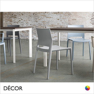 1 A 1 Bakhita Stackable Dining Chair, Technopolymer - In Designer Colours & Neutral Tones - Décor for Business 1 A 1 Bakhita Stackable Dining Chair, Technopolymer - In Designer Colours & Neutral Tones - Décor for Business
