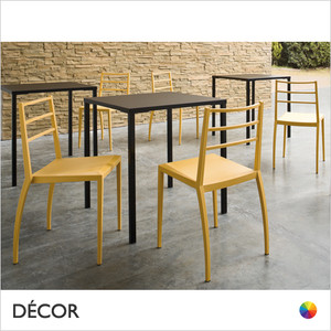 11A1 Simply Dining Table with Laminate Top, Square & Rectangular, 5 Sizes - In Designer Neutral Tones - Décor for Business