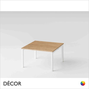 Claro Slim Coffee Table with Laminate Top, Square & Rectangular, 3 Sizes - In Designer Neutral Tones - Décor for Business Claro Slim Coffee Table with Laminate Top, Square & Rectangular, 3 Sizes - In Designer Neutral Tones - Décor for Business