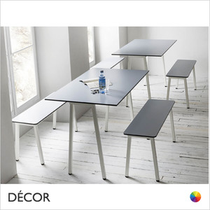 1 Format Rectangular Dining Table, 4 Sizes - In Designer Neutral Tones - Décor for Business 1 Format Rectangular Dining Table, 4 Sizes - In Designer Neutral Tones - Décor for Business