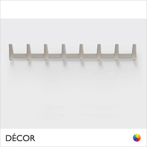 Pedrali - Flag Wall Mounted Coat Rack with Eight Hooks - In Designer Colours - Décor for Home & Business Pedrali - Flag Wall Mounted Coat Rack with Eight Hooks - In Designer Colours - Décor for Home & Business
