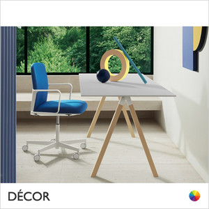 Pedrali - Arki Rectangular Desk with Solid Oak Legs and a Solid Laminate Top, 5 Sizes - Décor for Business Pedrali - Arki Rectangular Desk with Solid Oak Legs and a Solid Laminate Top, 5 Sizes - Décor for Business