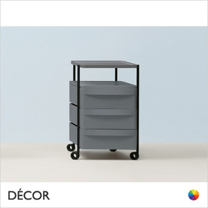 Pedrali - Boxie Office Storage with Three Drawers and One Shelf - Powder Coated Steel & Polypropylene - In Designer Colours - Décor for Home & Business Pedrali - Boxie Office Storage with Three Drawers and One Shelf - Powder Coated Steel & Polypropylene - In Designer Colours - Décor for Home & Business