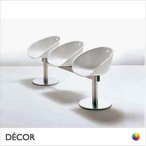 11A1 Pedrali - Gliss Bench, 3 Seats, Technopolymer - In Designer Neutral Tones - Décor for Business 11A1 Pedrali - Gliss Bench, 3 Seats, Technopolymer - In Designer Neutral Tones - Décor for Business