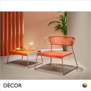 Lisa Filo Lounge Chair with a Nautical Rope Seat & Backrest, For Indoor and Outdoor Use - In Designer Colours - Décor for Home & Business Lisa Filo Lounge Chair with a Nautical Rope Seat & Backrest, For Indoor and Outdoor Use - In Designer Colours - Décor for Home & Business