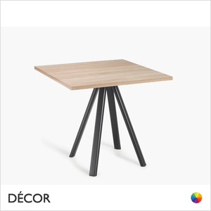 1 A Norman Square Dining Table with Laminate Top, 2 Sizes - In Designer Neutral Tones - Décor for Business 1 A Norman Square Dining Table with Laminate Top, 2 Sizes - In Designer Neutral Tones - Décor for Business