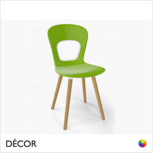 11A1 Blog Dining Chair with a Two-Tone Technopolymer Shell & Wooden Legs - In Designer Colours & Neutral Tones - Décor for Business 11A1 Blog Dining Chair with a Two-Tone Technopolymer Shell & Wooden Legs - In Designer Colours & Neutral Tones - Décor for Business