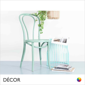 11A1 Antibes Dining Chair with a Wooden Seat and a Double Hoop Backrest - In Designer Satin Colours & Wood Finishes - Décor for Business 11A1 Antibes Dining Chair with a Wooden Seat and a Double Hoop Backrest - In Designer Satin Colours & Wood Finishes - Décor for Business