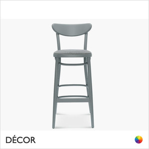 Frankfurt Bar Stool with a Seat Pad, In Bar & Counter Heights - In Designer Satin Colours & Wood Finishes - Décor for Business Frankfurt Bar Stool with a Seat Pad, In Bar & Counter Heights - In Designer Satin Colours & Wood Finishes - Décor for Business