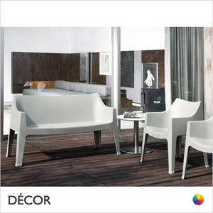 Coccolona Stackable Technopolymer Sofa - In Designer Neutral Tones - Décor for Business Coccolona Stackable Technopolymer Sofa - In Designer Neutral Tones - Décor for Business